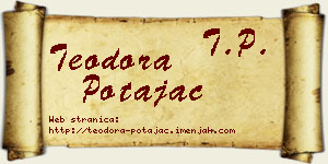 Teodora Potajac vizit kartica
